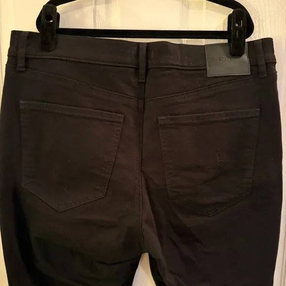 Express Black Skinny Jeans Denim Size 12s / 12 Short Mid Rise - Picture 5 of 8